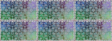 Raster illüstrasyonu. Küçük çiçekteki sevimli çiçek deseni. Raster deseni. Gri renkte yaz çiçekleri.