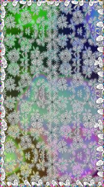 Küçük çiçekteki sevimli çiçek deseni. Gri renkli çiçekler.