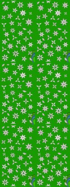 Tekstil ve kapak tasarımı için mükemmel. Elle çizilmiş sonbahar çiçeği deseni. Renkli yeşil ve nötr çizim kalıbı. Yeşil ve nötr renklerde çiçekler. Doodle tarzı.