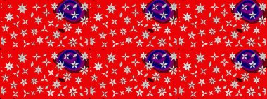 Kırmızı ve nötr renklerde manzaralı çiçek deseni. Üst manzara, yumuşak stil. Çiçek kompozisyonu, el boyası, hassas şablon. Sevgililer günü ve tebrik kartı konsepti için şık bir davet.