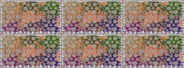 Üst manzara, yumuşak kahverengi renk. Sevgililer günü ve tebrik kartı konsepti için şık bir davetiye. Çiçek kompozisyonu, el boyası, hassas şablon. Manzaralı çiçek deseni.