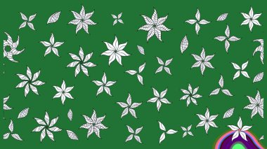 Küçük çiçekli şirin bir desen. Çiçek ve yapraklı çiçek deseni. Raster illüstrasyonu.