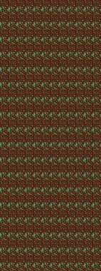 Düz Çiçek Elementleri Tasarımı. Sketch Colour Spring Theme eskiz kalıbı. Sevimli çiçek raster deseni. Kahverengi renkte çiçekler.