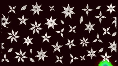 Siyah ve nötr renklerde güzel çiçeklerin olduğu eskiz deseni, suluboya çiçek deseni, duvar kağıdı, kart veya kumaş için fayanslı. Raster..