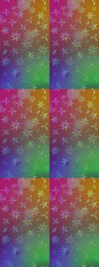 Kahverengi renkte güzel çiçekler, suluboya desenli, duvar kağıdı, kart ya da kumaş için fayanslı eskizler. Raster..