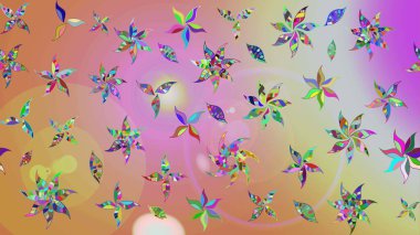 Raster suluboya çiçek deseni, narin çiçekler, nötr ve pembe çiçekler, tebrik kartı şablonu. Raster Güzel kumaş deseni.