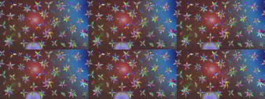 Kızılderili desenli desenli desenli şal deseni. Etnik Mandala süsü. Raster Henna dövme stili. Tekstil, tebrik kartı, boyama kitabı, telefon kılıfı baskısı için kullanılabilir.