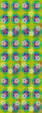 Renkli elementlerle Raster ilginç desen.