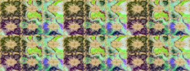 Altın şablonu çiz. Altın elementlerle yeşil renklerde altın desen. Raster doğulu süsü.