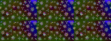 Düz Çiçek Elementleri Tasarımı. Çiçek desenli çizim. Renkli Bahar Teması eskiz kalıbı. Asya tekstil tarzında. Güzel kumaş deseni. Raster illüstrasyonu.