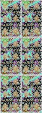 Kusursuz klasik altın desen. Tarafsız ve altın elementli siyah renklerde altın desen. Raster geleneksel oryantasyon süsü.