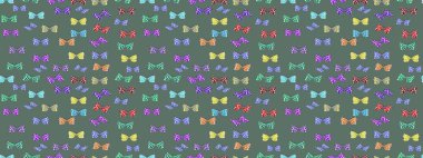 Tarafsız ve mavi lekeli güzel bir kelebek kumaşı. Bahar Kelebeği teması. Duvar kağıdı için böcek dokusunun tekrarı. Raster illüstrasyonu.