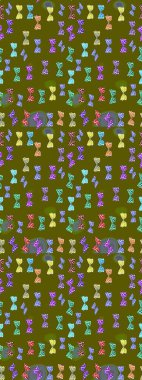 Renkli Kelebeklerle Bahar Arkaplanı. Kart, Davetiye ve Yazdırma için Basit Güzel Kalıp. Güzel Kelebek Siluetleriyle Moda Dekorasyonu. Güveli Raster Arkaplanı.