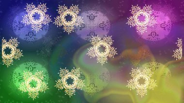 Raster illüstrasyonu. Kar taneleri ve raster arkaplanlı Noel karalaması deseni.