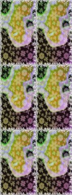 Küçük çiçekteki kusursuz desen. Güzel kumaş deseni. Hoş bir çiçek geçmişi var. Raster illüstrasyonu.