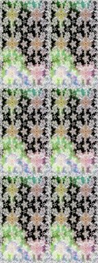 Millefleur 'lar. Tekstil, kumaş, kapaklar, duvar kağıtları, baskı, naylon, yapıştırma, örgü, dekupaj için çiçeksiz arkaplan. Oldukça eski bir besin torbası deseni küçük nötr gri, çiçekler