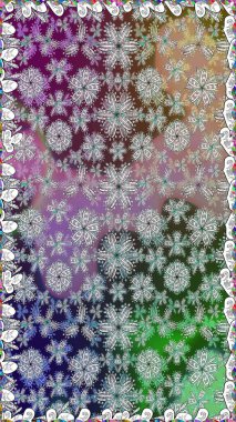 Moda baskıları için zarif bir şablon. Modern çiçek arkaplanı. Halk tarzı. Parlak renkli çiçekleri ve gri yaprakları olan, kusursuz çiçek desenleri..