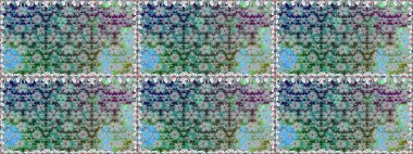 Raster illüstrasyonu. Gri renklerde. 3D çiçekler, pürüzsüz.