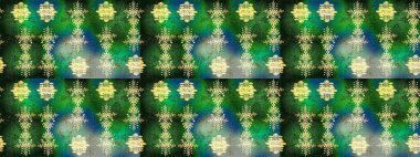 Soyut kış yeşili, mavi ve gri süs. Renkli arka planda izole tatlı kar taneleri. Güzel kar tanesi. Yuvarlak raster kar tanesi. Raster illüstrasyonu.