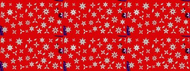 Nazikçe, güzel çiçek arkaplanı. Çiçekli karalama şeklinde Raster çiçek deseni. Kırmızı ve nötr renkte çiçekler.