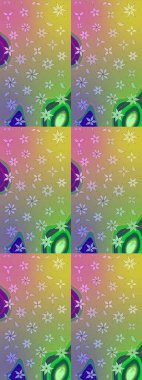 Raster deseni. Suluboya etkisi. Organik elementler. Botanik çizim deseni.