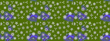 Tekstil, kumaş, kapaklar, duvar kağıtları, baskı, naylon, koleksiyon defteri, örgü, dekupaj için güzel bir eskiz. Küçük yeşil ve nötr çiçeklerle oldukça eski bir besin torbası deseni. Millefleurlar