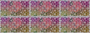 Suluboya, elle çizilmiş. Raster illüstrasyonu. Kusursuz bir arka plan modeli. Tarafsız renklerde yaprakları olan yabani çiçekler.