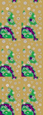 Güzel kumaş deseni. Küçük bir çiçekte eskiz deseni. Raster illüstrasyonu. Güzel çiçek arkaplanı..