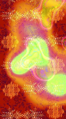 Kar taneleri deseni. Raster illüstrasyonu. Raster kar taneleri arka planda. Kar tanesi rengarenk desen. Soyut kar taneleri arkaplanda izole edilmiş düz tasarım.