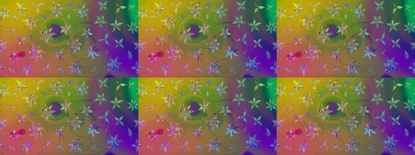 Raster suluboya çiçek deseni, narin çiçekler, yeşil ve kahverengi çiçekler, tebrik kartı şablonu. Raster Güzel kumaş deseni.