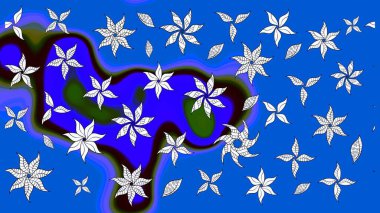 Suluboya çizim kalıbı. Çiçeğin suluboya çizimlerinin mükemmel deseni. Eski model. Dekorasyon ve tasarım için güzel bir desen. Moda yazdırma.