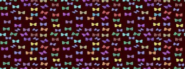 Bahar ve yaz tropikal kelebek deseni kahverengi ve nötr renklerde. Kelebek gölgeleri ve siluetler. Kumaş, kağıt ve ambalaj için uygun. Raster illüstrasyonu.