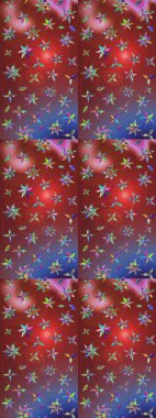 Raster illüstrasyonu. Taslak dekoratif arka plan, çiçek mandala. Çiçek. Kahverengi ve kırmızı renklerde.