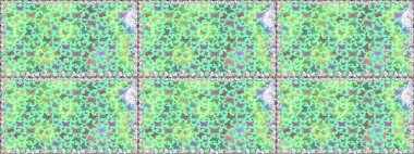 Raster illüstrasyonu. Soyut renkli güzel kelebek. Yeşil ve mavi renklerin çizimi. Kusursuz arkaplan.