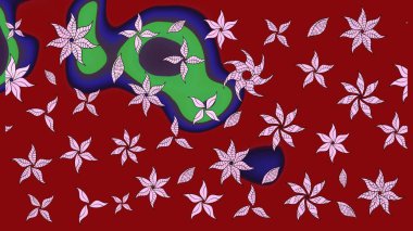 Bahar mevsimi. Raster güzel bir çiçek deseni çizmiş. Nazik romantik baskı. Tatil havası..