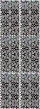 Tomurcukları papatya çiçekleri olan sevimli bir çiçek deseni. Raster illüstrasyonu. Kumaş, tekstil, duvar kağıdı baskısı için. Eski usul. Kusursuz bir geçmişi var. Miles Fleur, dandik süs.