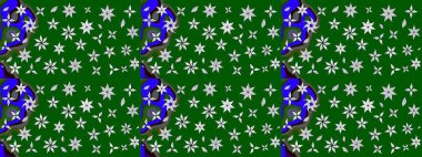 Moda baskıları için zarif bir şablon. Robot resim. Çiçekli yaz çiçekleri. Küçük renkli çiçekler. Motley illüstrasyonu. Küçük çiçekte şirin desenler.