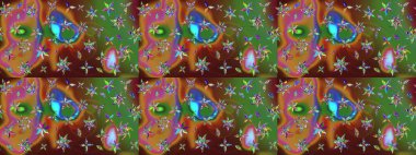 Raster illüstrasyonu. Çiçek deseni. Flower eskiz arka planı. Şatafatlı bahar bahçesi dokusu.