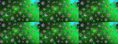 Küçük renkli çiçekler. Motley illüstrasyonu. Küçük çiçekte güzel bir desen. Moda baskıları için zarif bir şablon. Çiçekli bahar çiçekleri.