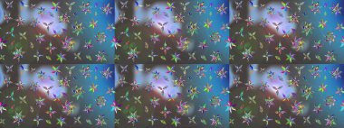 Mavi ve gri renklerde. Çiçek arkaplan. Raster illüstrasyonu. Suluboya çiçek buketi. Doğum günü kartı ya da düğün davetiyesi. Çiçekli tebrik kartı.