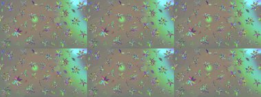 Gri ve bej renkli çiçekler. Kumaş desenli papatya çiçekleri ayrıntıları.