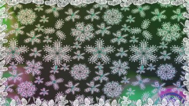 Raster illüstrasyonu. Gri ve yeşil renkli çiçekler. Asya tekstil tarzında. Kusursuz çiçek deseni. Raster illüstrasyonu.