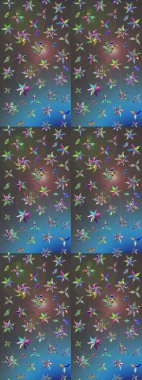 Güzel suluboya yaz çiçekleri deseni..