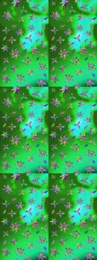 Çiçek deseni. Şatafatlı bahar bahçesi dokusu. Raster illüstrasyonu. Çiçek çizimi arkaplanı.