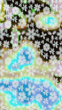 Çizim çiçek deseni duvar kâğıdı olarak kullanılabilir. Raster illüstrasyonu. Tarafsız renklerde çiçekler.