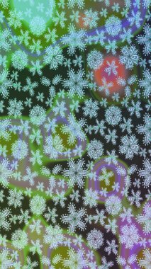 Raster Floral Illustration, Asyalı tekstil. Yeşil renkli etnik çiçeklerle zarif eskiz deseni.