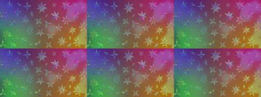 Moda arka planında parlak buketler. Kumaş, duvar kağıdı ve kağıt üzerine baskı yapmak için gelişen arka plan. Raster illüstrasyonu. Eski usul küçük çiçekli şirin bir eskiz deseni..