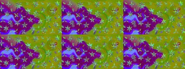 Çiçeğin suluboya çizimlerinin mükemmel deseni. Suluboya çizim kalıbı. Raster illüstrasyonu. Dekorasyon ve tasarım için güzel bir desen. Eski model. Moda yazdırma.