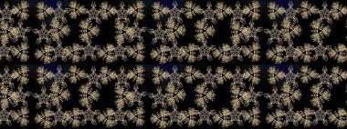 Kar taneleri deseni. Kar tanesi süsleme deseni. Arkaplanda soyut kar taneleri olan düz tasarım. Kar taneleri arka planda. Raster illüstrasyonu.