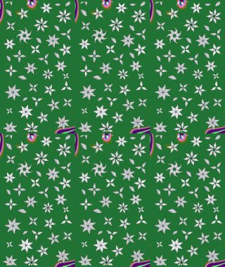 Küçük çiçekte güzel bir desen. Çiçekli bahar çiçekleri. Küçük renkli çiçekler. Moda baskıları için zarif bir şablon. Motley illüstrasyonu.